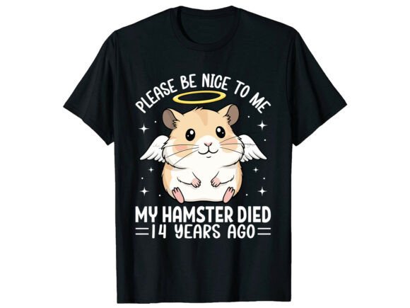 Be Nice Angel Memory Hamster T-Shirt – A Charming Fit for Pet Lovers