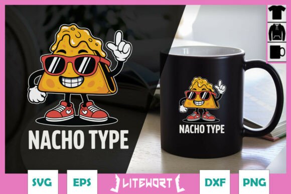 Cute Nacho Type SVG for Embroidery: Fun, Food, and Functionality