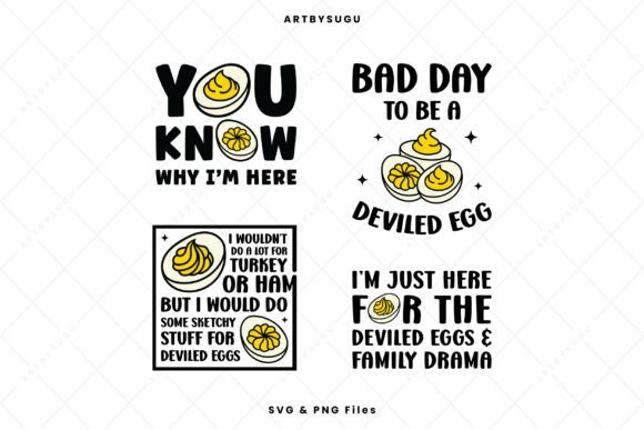 Funny Deviled Egg SVG Bundle Review for Real Embroidery Projects