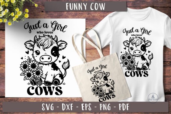 Funny Highland Cow Svg Just a Girl Review