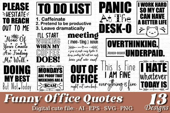 Funny Office Quotes SVG Bundle Review for Real Embroidery Projects