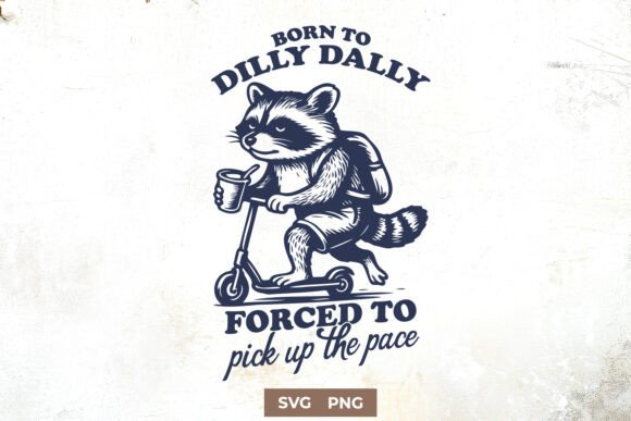 Funny Raccoon Scooter SVG PNG Design Review