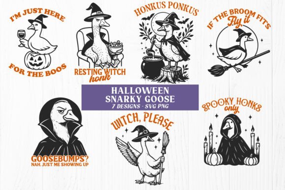Goosebumps Guaranteed: Real Talk on the Funny Halloween Goose SVG PNG Bundle