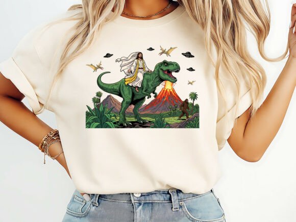 Jesus Riding Dinosaur Funny T-Shirt: A Designer’s Honest Take