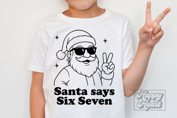 Santa Says Six Seven – A Playful Embroidery Design for Trendy Projects