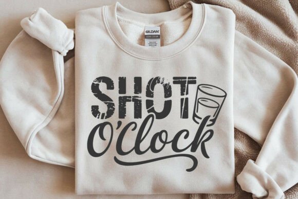 Shot O Clock SVG File, Funny Shot Glass Review