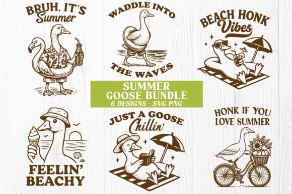 Summer Goose SVG Bundle Funny Beach Review